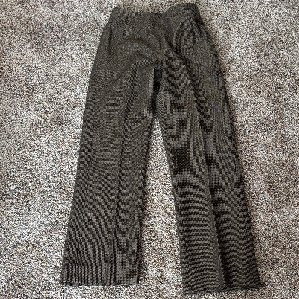 Vintage Willi Smith Brown Wool Blend Trousers 4